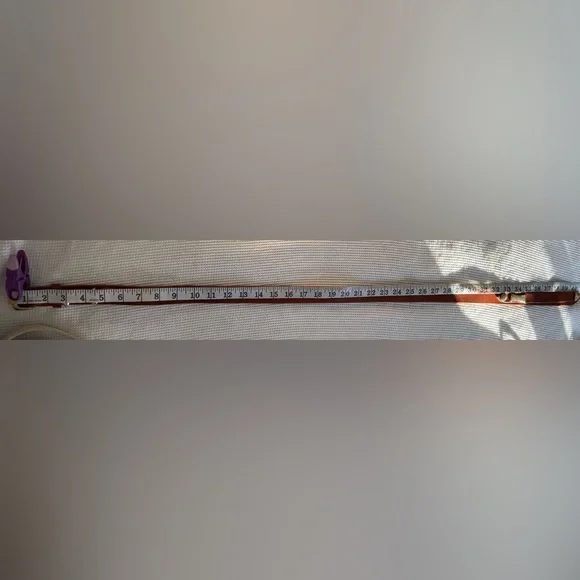 Women’s INIFINITY tan and gold leather belt size 36 - Picture 11 of 12